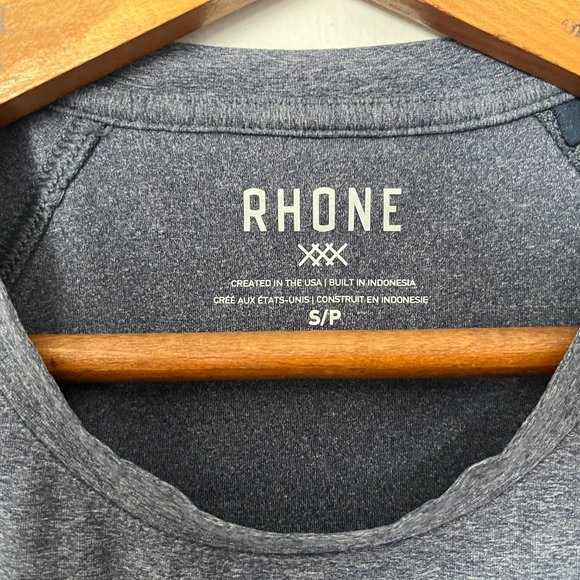 RHONE T-Shirt, Blue/Grey, size small S/P - Picture 4 of 4